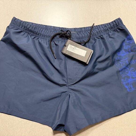 AUTHENTIC VERSACE ,MENS BLUE SWIM SHORTS BATHING SUIT TRUNK SIZE 7 APPROX LARGE - Picture 1 of 5
